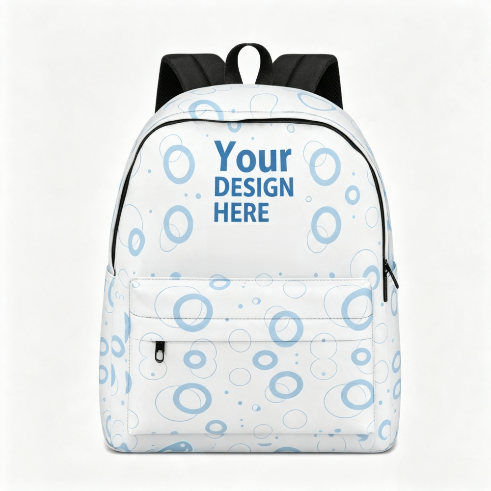 Custom Half‑Print Lightweight Student Backpack
