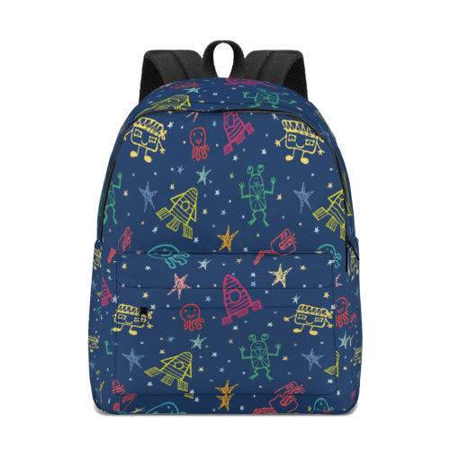 Custom Half‑Print Lightweight Student Backpack