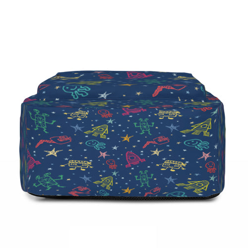 Custom Half‑Print Lightweight Student Backpack