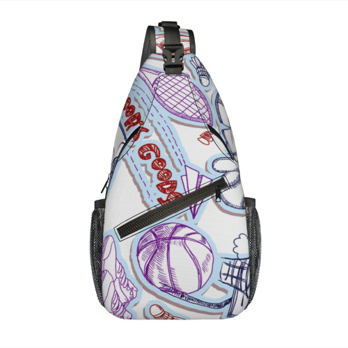 Custom Men's Casual Sling Chest Bag