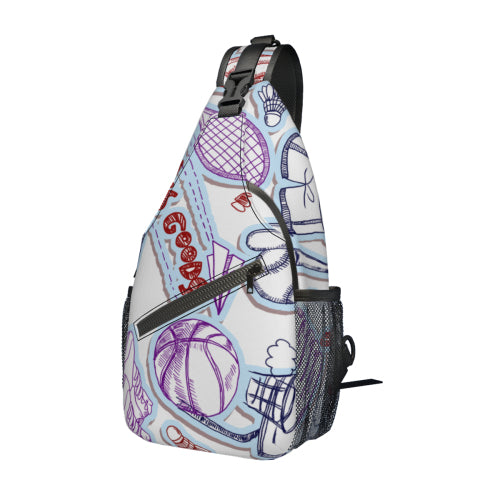 Custom Men's Casual Sling Chest Bag