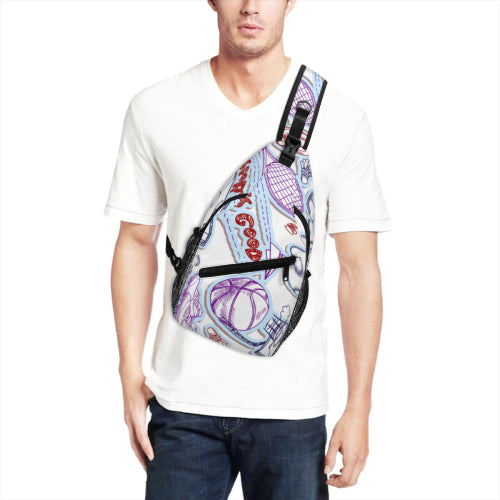 Custom Men's Casual Sling Chest Bag