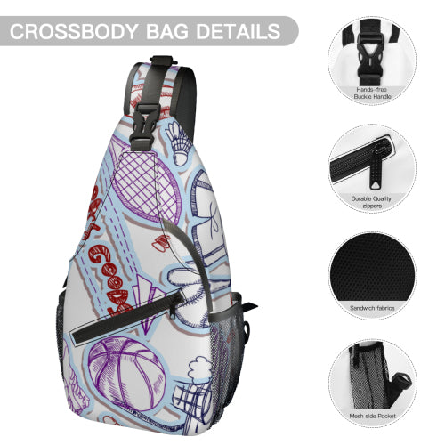 Custom Men's Casual Sling Chest Bag