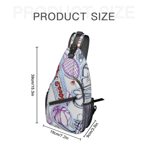 Custom Men's Casual Sling Chest Bag