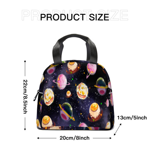 Custom Half-Panel Lightweight Student Backpack & Handheld Insulated Lunch Bag