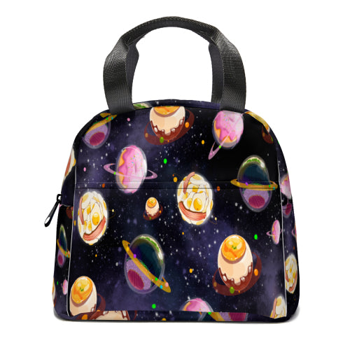 Custom Half-Panel Lightweight Student Backpack & Handheld Insulated Lunch Bag