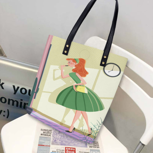 Custom Printed Leather Shoulder Bag