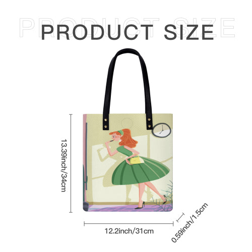Custom Printed Leather Shoulder Bag