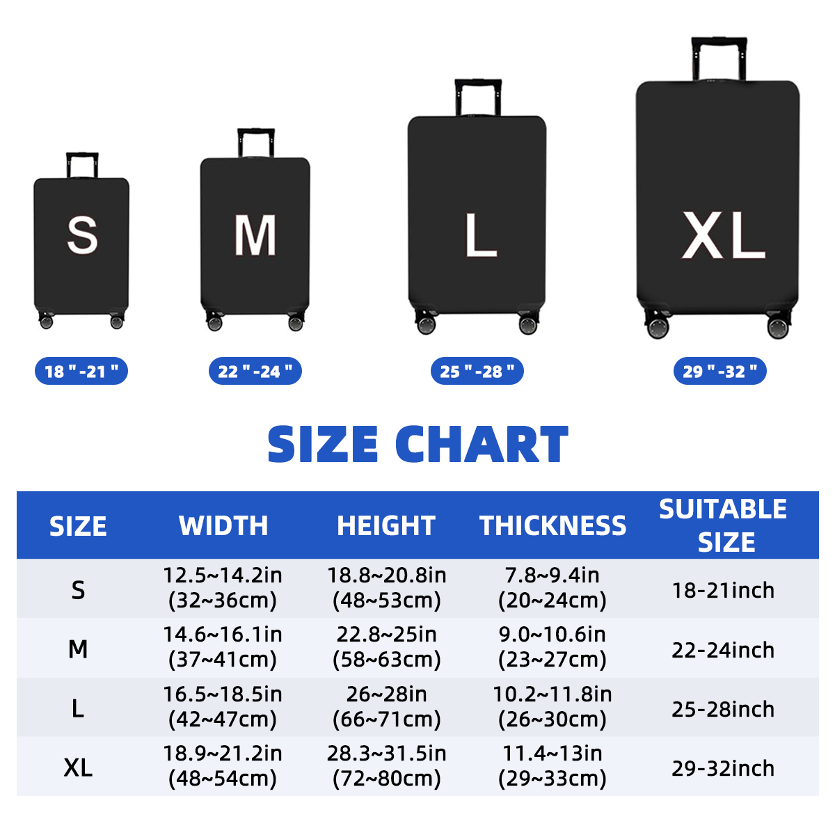 Custom Elastic Luggage Protective Cover
