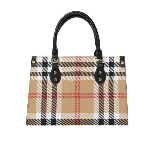 Custom Printed Women's Leather Tote Handbag