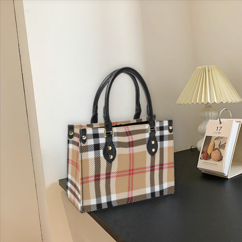 Custom Printed Women's Leather Tote Handbag