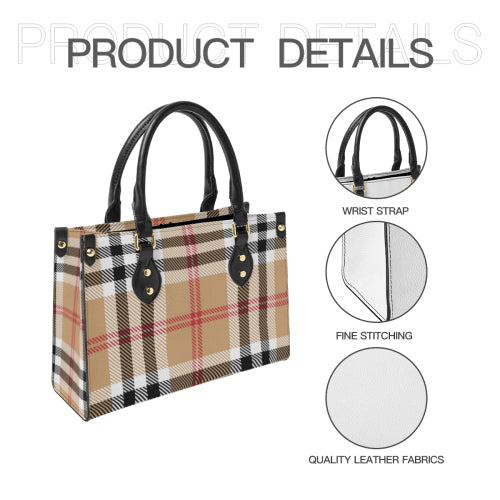 Custom Printed Women's Leather Tote Handbag