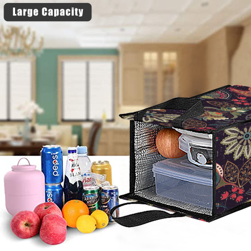 Custom Insulated Lunch Bag with Side Mesh Pocket