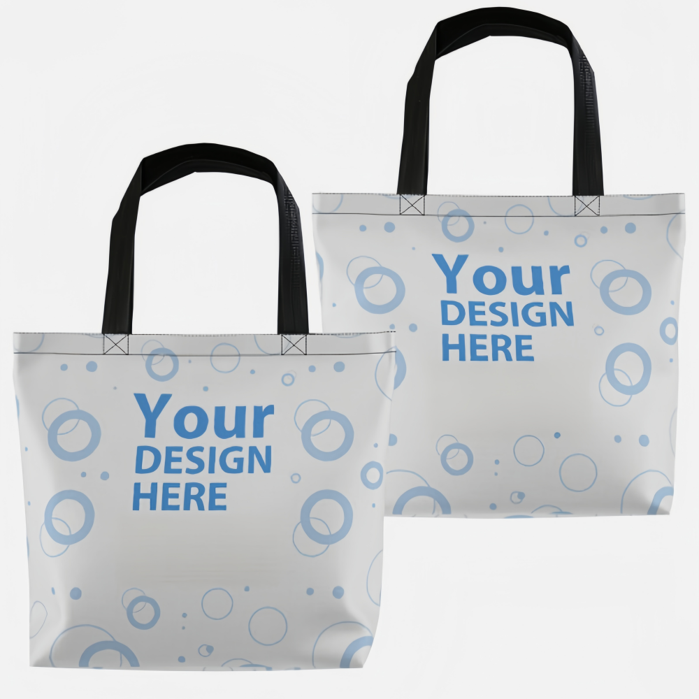 Custom Shopping Bag with Zipper, Multi-sided Printing