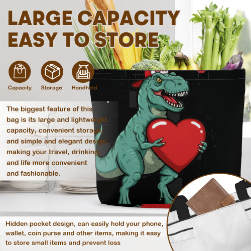 Custom Shopping Bag with Zipper, Multi-sided Printing