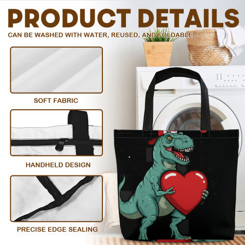 Custom Shopping Bag with Zipper, Multi-sided Printing