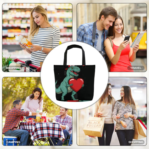 Custom Shopping Bag with Zipper, Multi-sided Printing