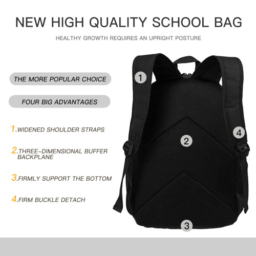 Custom Minimalist Lightweight Casual Fishbone Backpack + Handheld Insulated Lunch Bag + Pencil Case